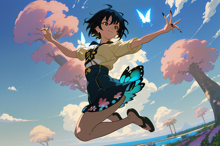 Anime butterfly - Playground