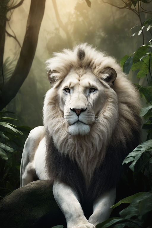 beautiful white lion wallpaper