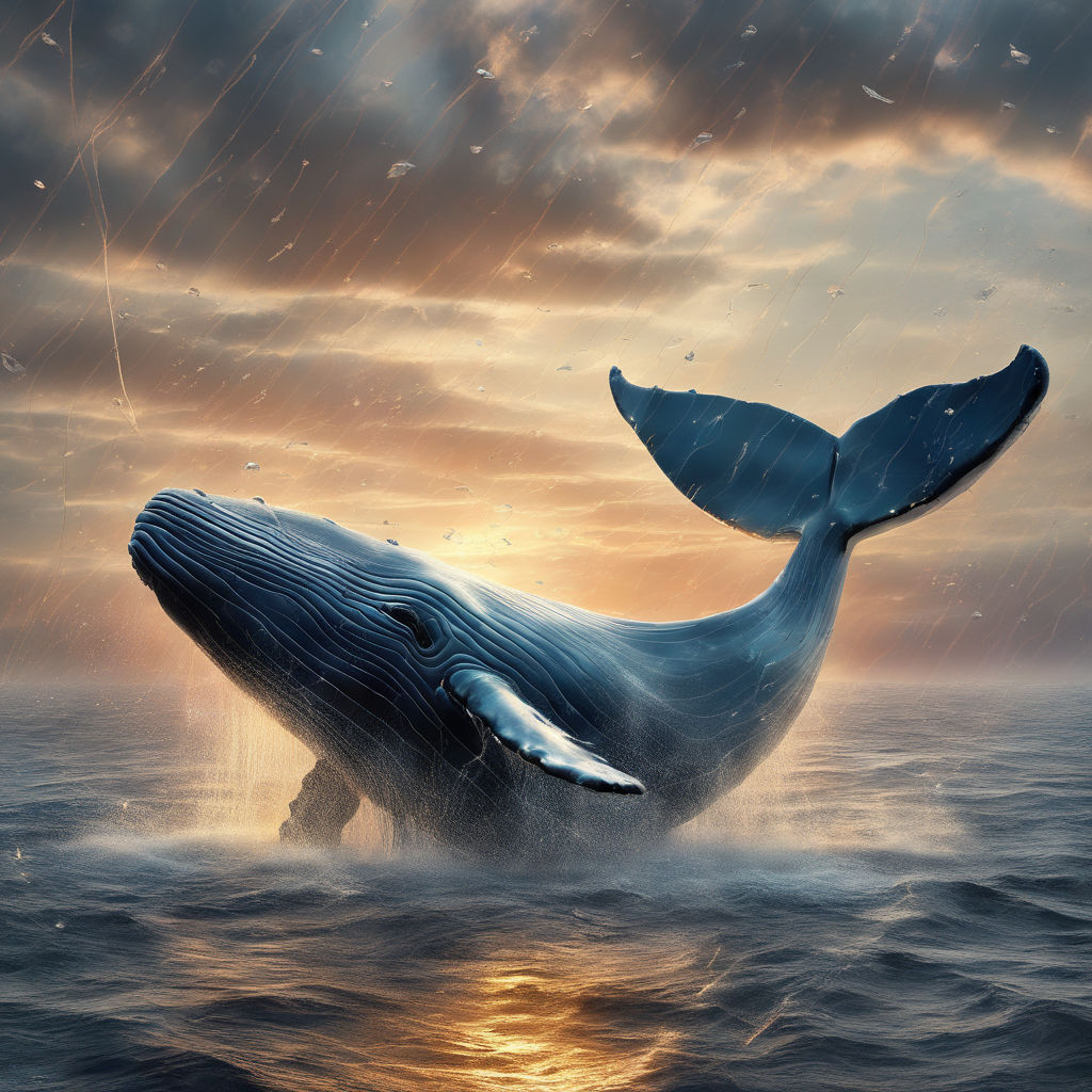 blue whales jumping out of water wallpaper