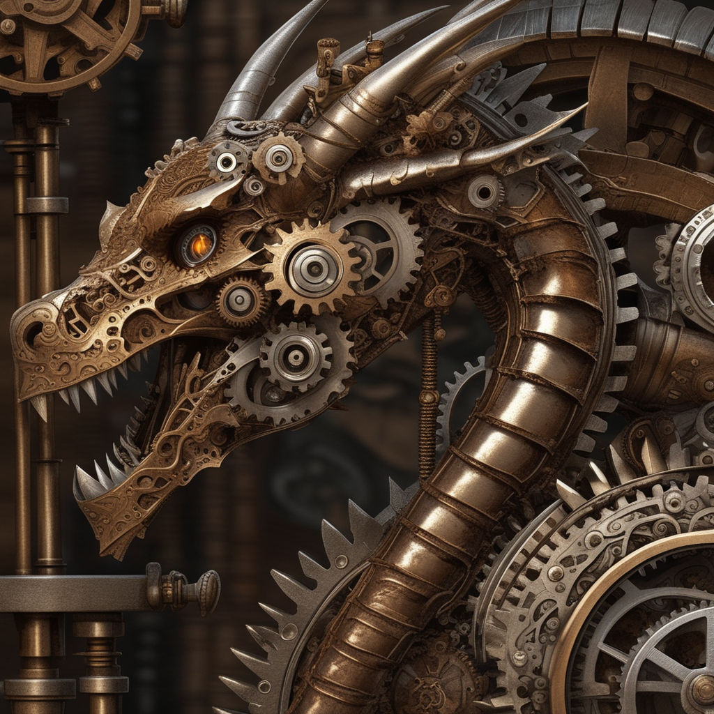 mechanical dragon tattoo