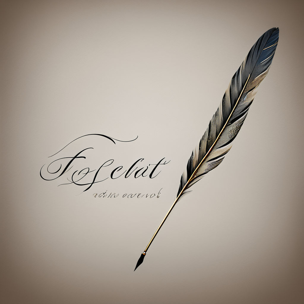 feather pen tattoo drawings - Clip Art Library