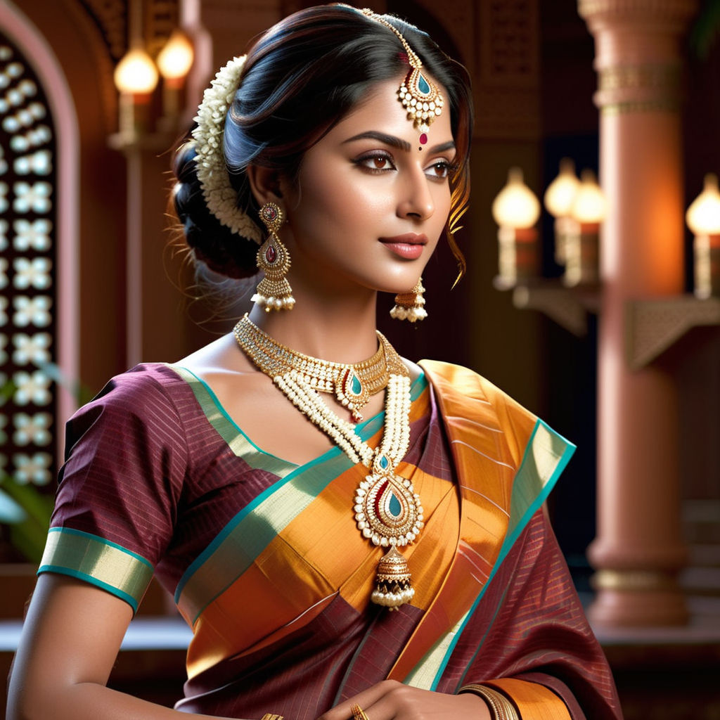 How to rock a saree look with very short hair - Quora