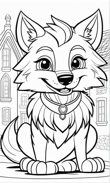 realistic husky dog coloring pages