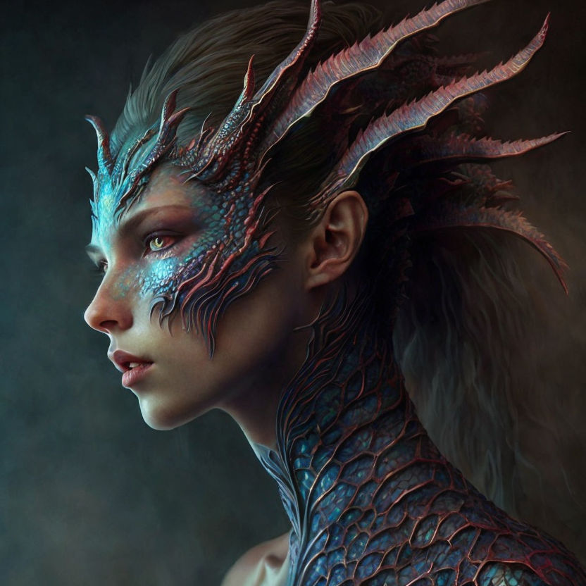 female human dragon hybrid