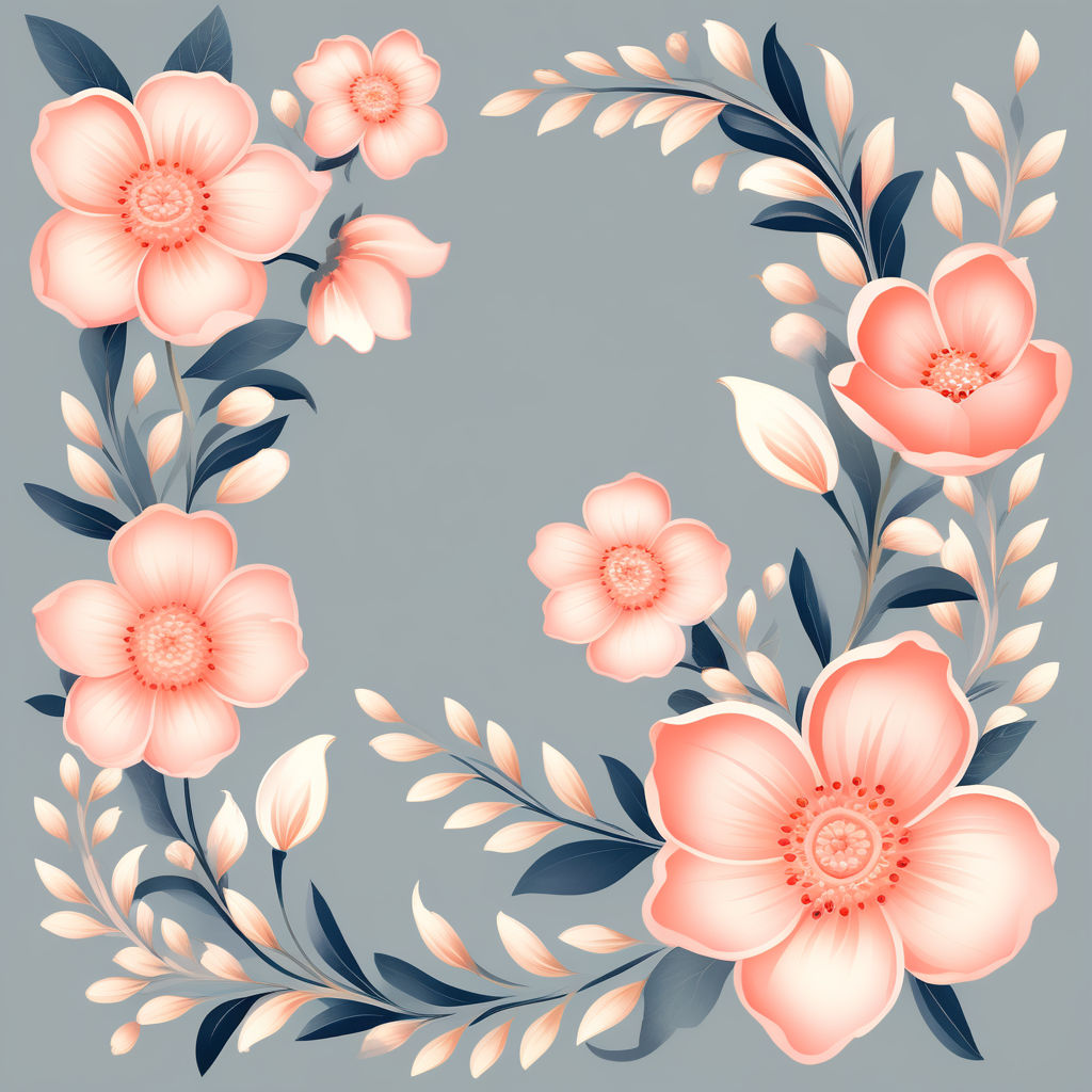 Floral Embroidery Pattern Blush Floral Embroidery Design Flower