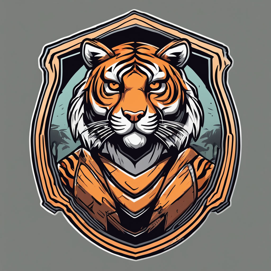 Abstract Tiger Head T-Shirt Design Vector – ThreadBasket