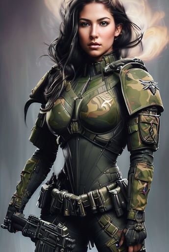 futuristic body armor concept art