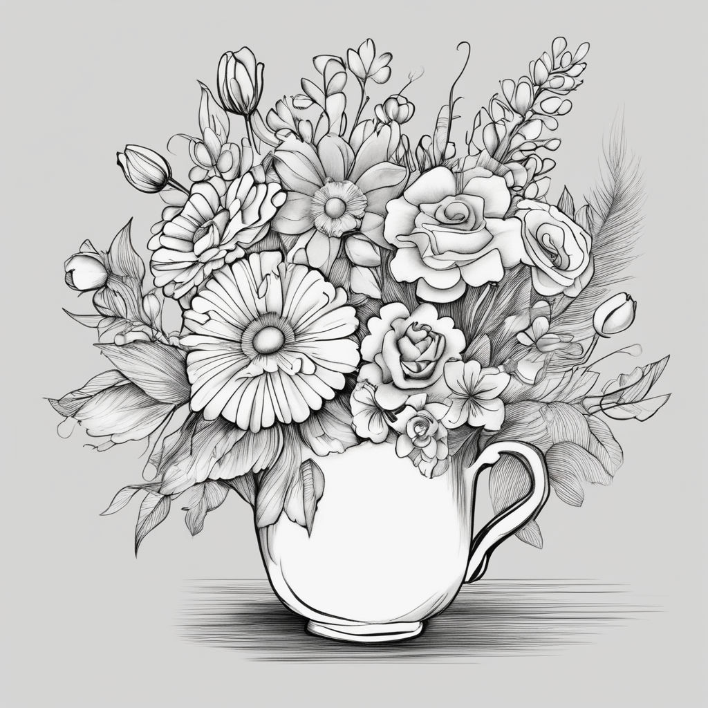 Top more than 206 pencil sketch flower pot latest
