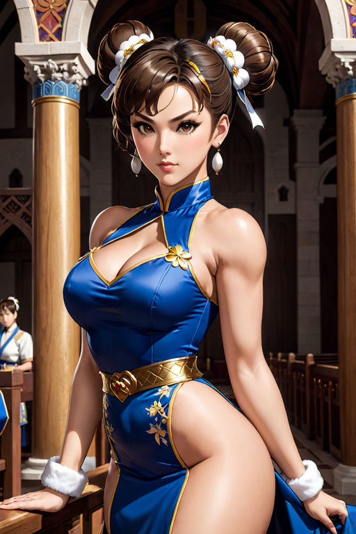 To pull off a sexy Street Fighter Alpha Chun-Li like this cosplayer Syanne  must practically live at the gym