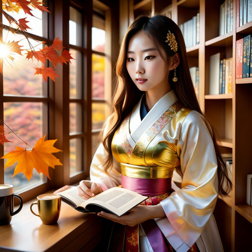 Premium Vector | Korean traditional clothes hanbok on girl young woman in  festive dress for holiday oriental costume