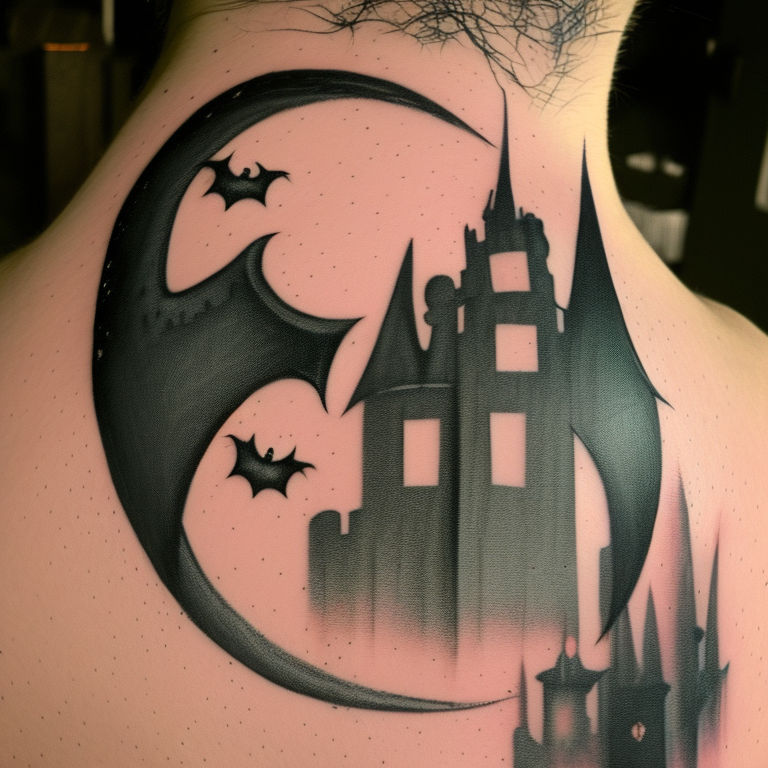 Castle Dracula with Bela Lugosis eyes  Nerd tattoo Body art tattoos Castle  tattoo