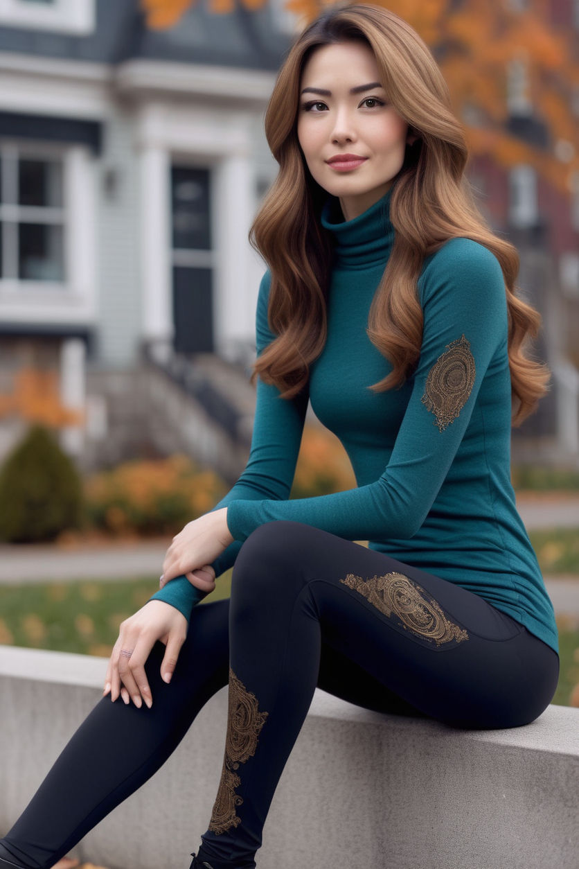 Green leggings - Playground