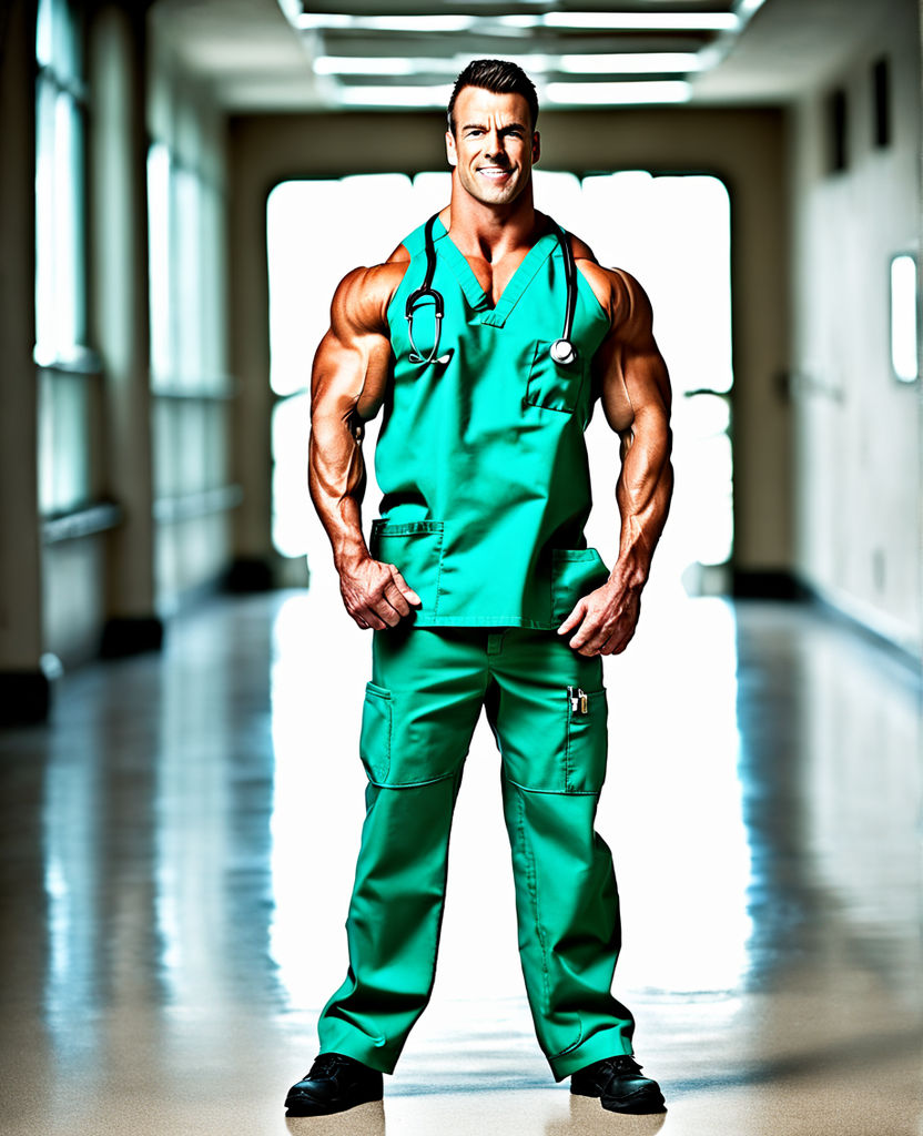 Nurse uniform. Nurse costume. Nurse outfit. Girl. Super muscular -  Playground