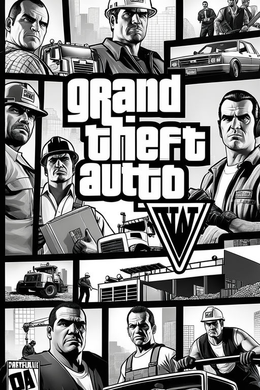 Poster Grand Theft Auto V Gta 5 D - Pop Arte Skins