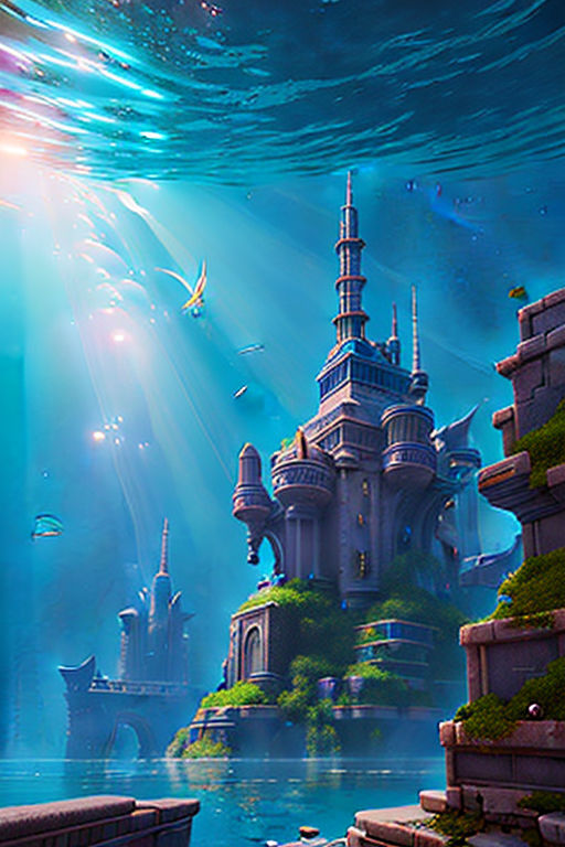 little mermaid castle wallpaper