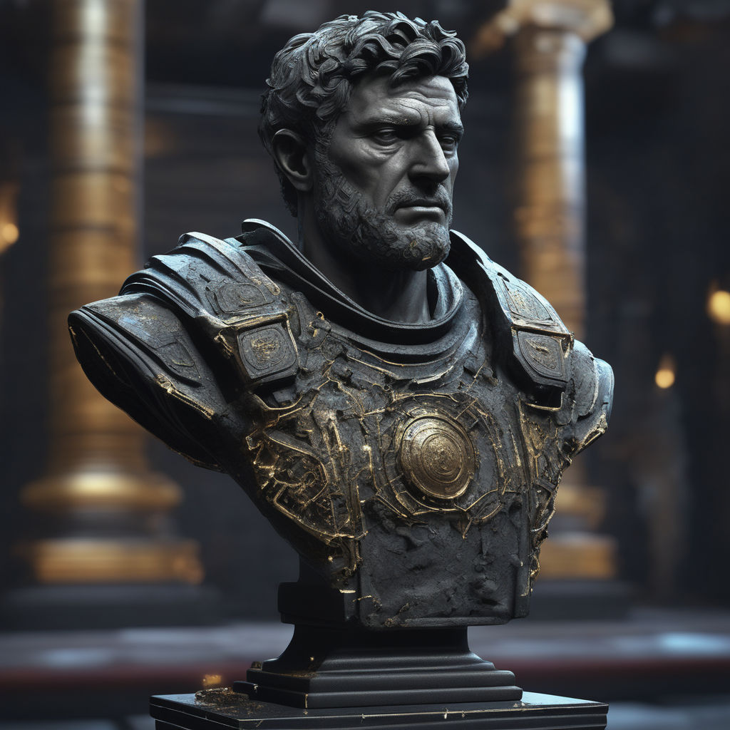 julius caesar full body statue