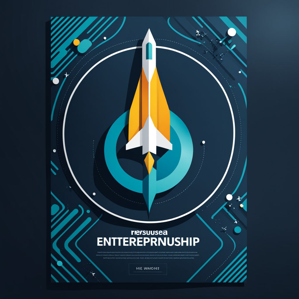 Businesspeople and brand startup launch poster Vector Image