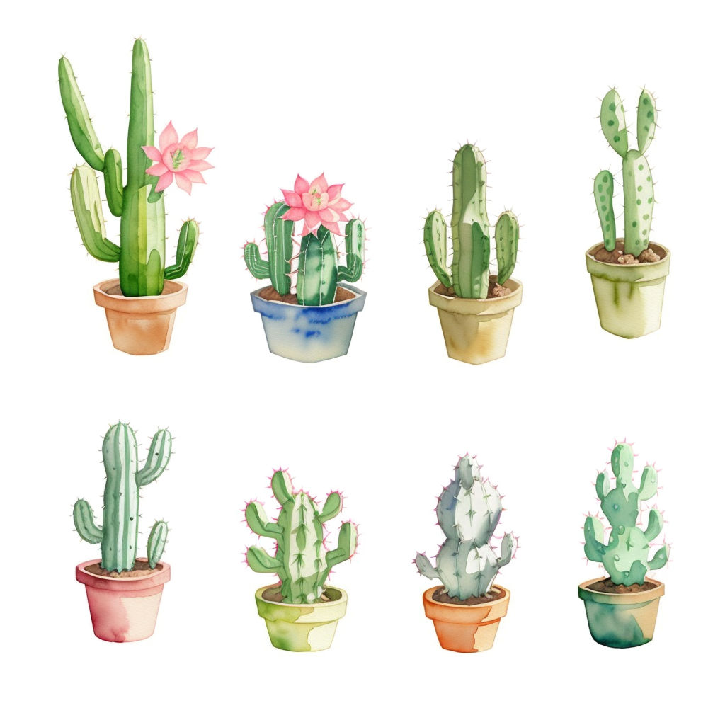 Cactaceae Drawing Succulent plant Kavaii, Cactus Cartoon s, chibi, grass png