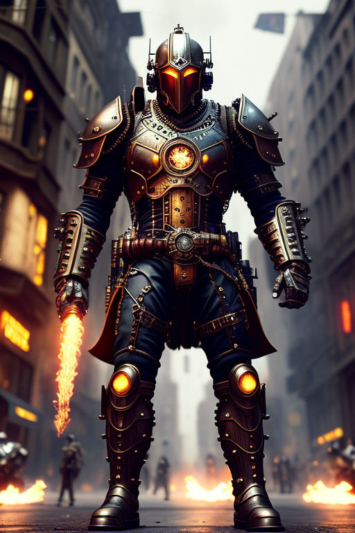 steampunk power armor