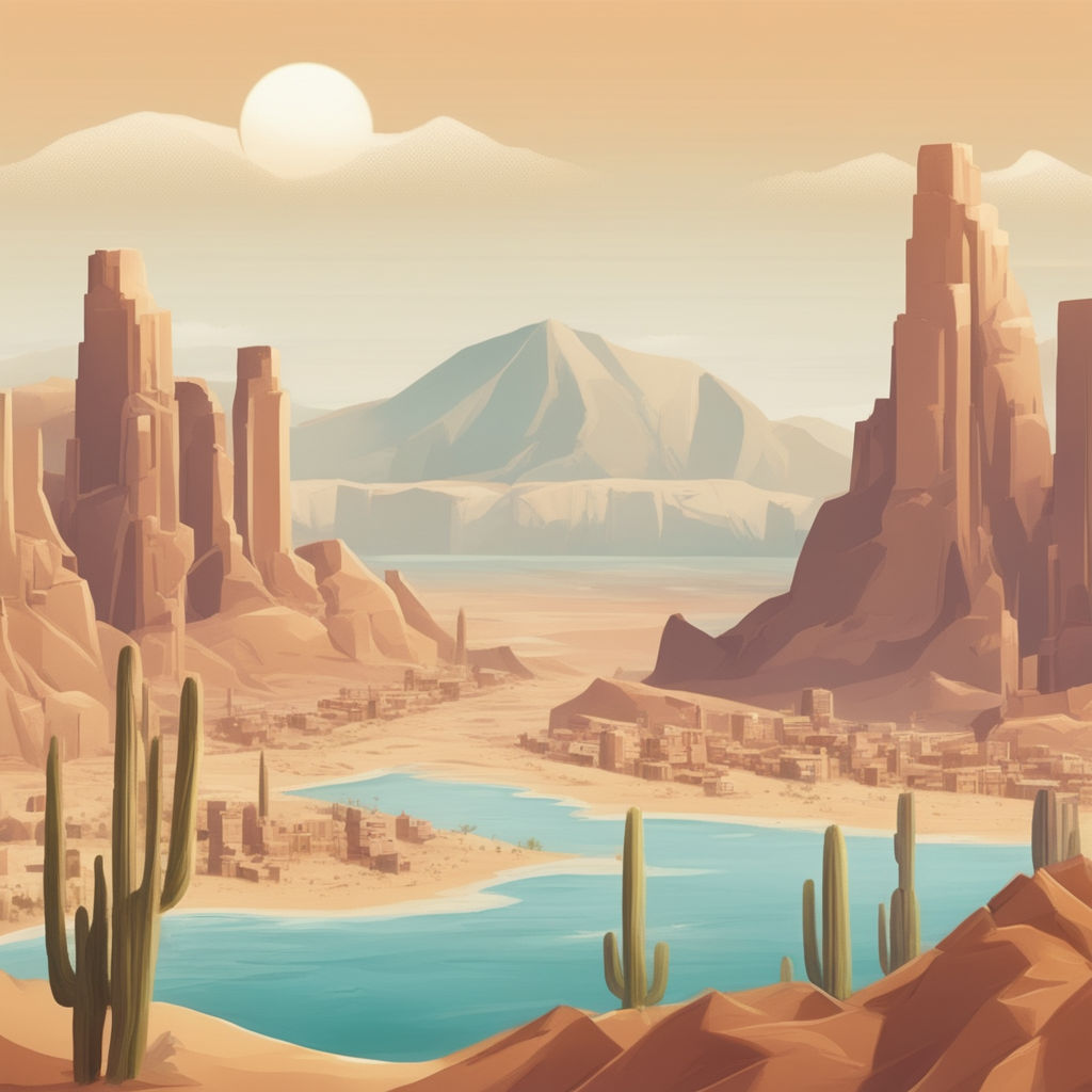 Empty Desert Background