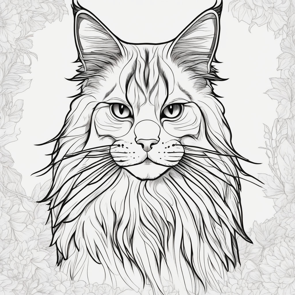 Smiling Cat Coloring Page | Cartoon cat drawing, Cat pictures to draw,  Simple cat drawing