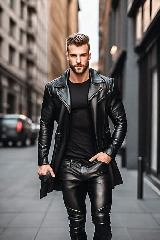 Genuine Lambskin Leather Pants - Black