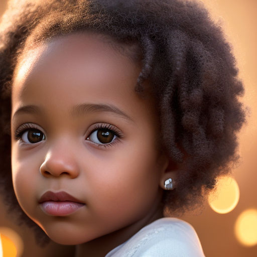 black baby praying