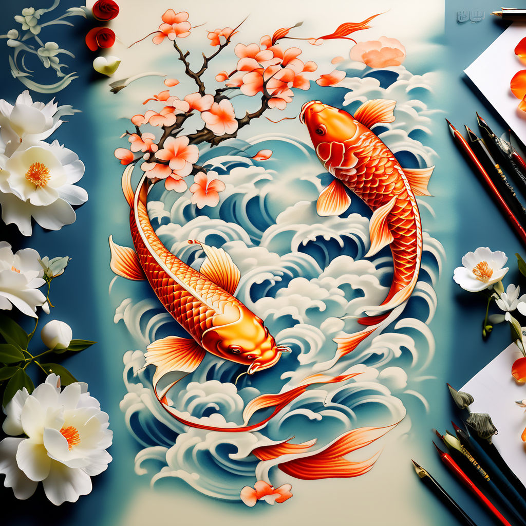 Vector Koi Fish Vector & Photo (Free Trial) | Bigstock