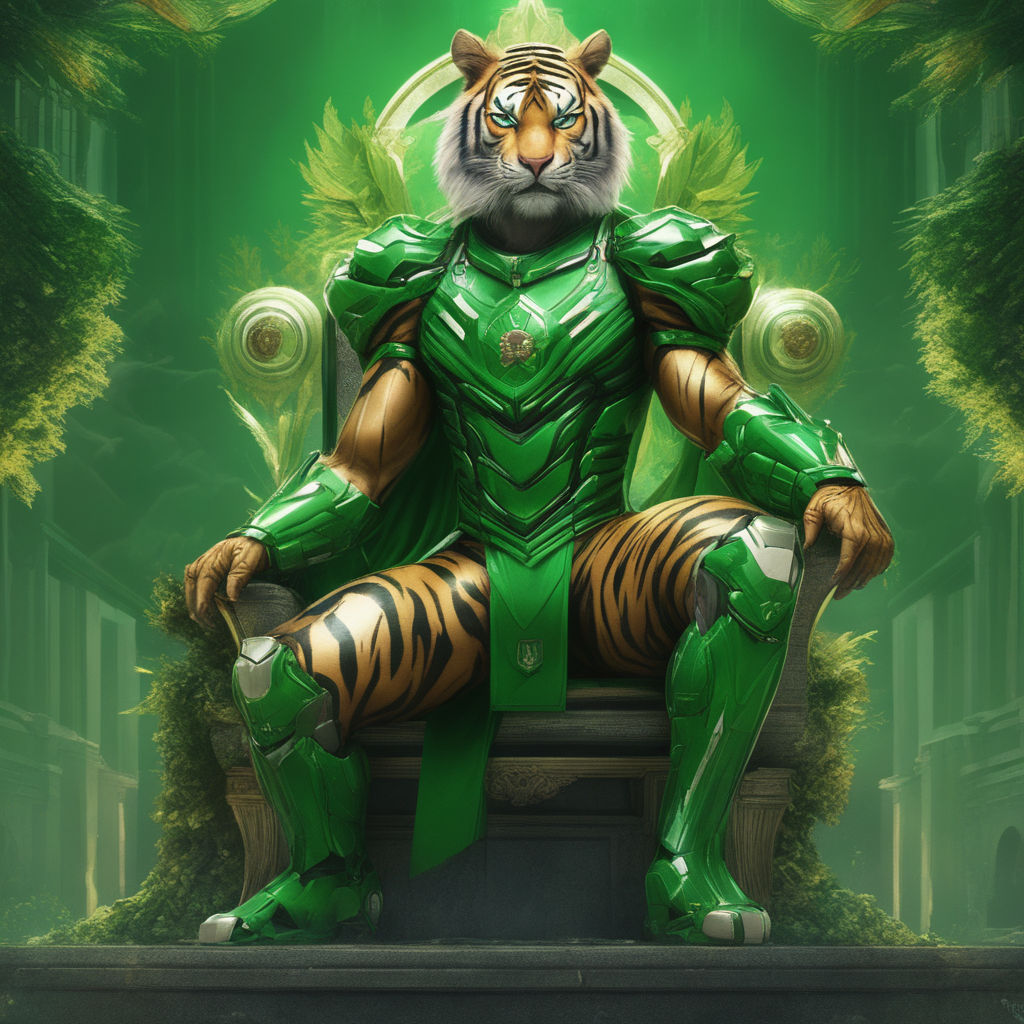 Diamond Warriors Team Logo - Emerald Tiger by EmeraldTiger64