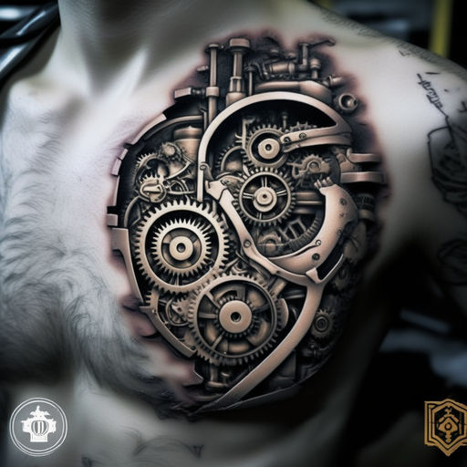 Mechanical Gear Arm 15 x 21 cm 10 Pieces Tattoo for Realistic Waterproof  with Tiny Black Temporary Tattoos Fake Body Arm Chest Shoulder Tattoos for  Men Arm Women : Amazon.de: Beauty