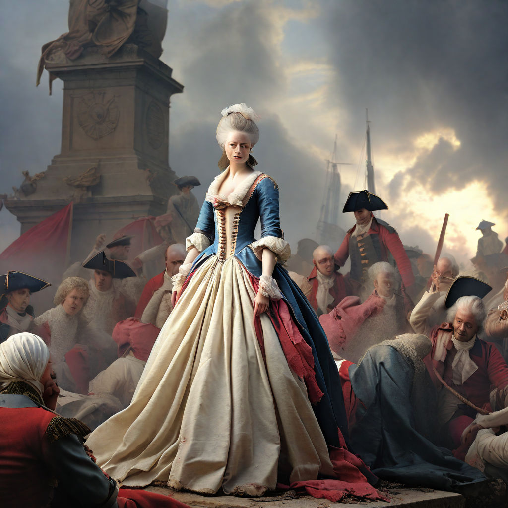 Sexy Vampire in Beautiful Marie Antoinette Dress Artwork Poster