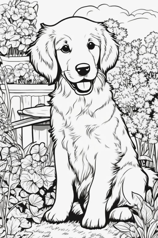 LOL Pet Puppy Cute Coloring Page - Free Printable Coloring Pages for Kids