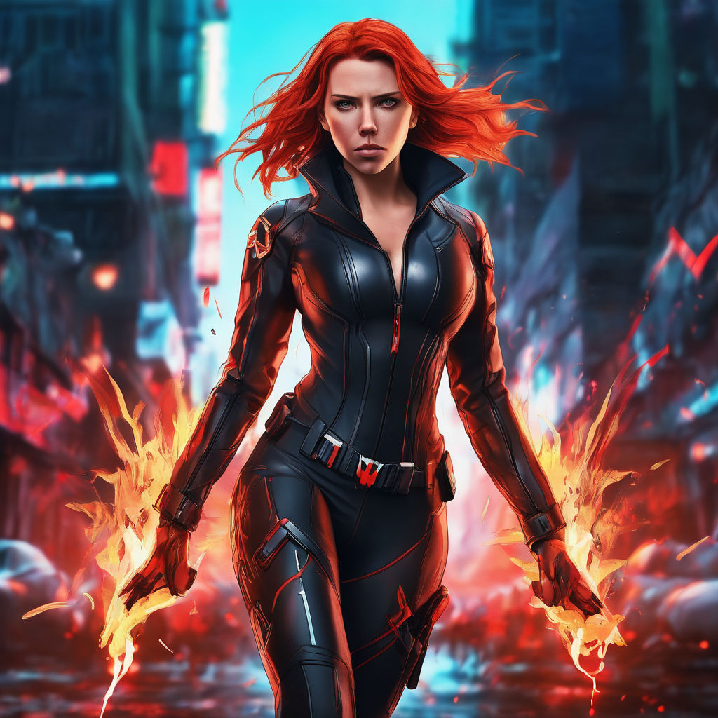 Download Black Widow Pose 4K Marvel iPhone Wallpaper | Wallpapers.com