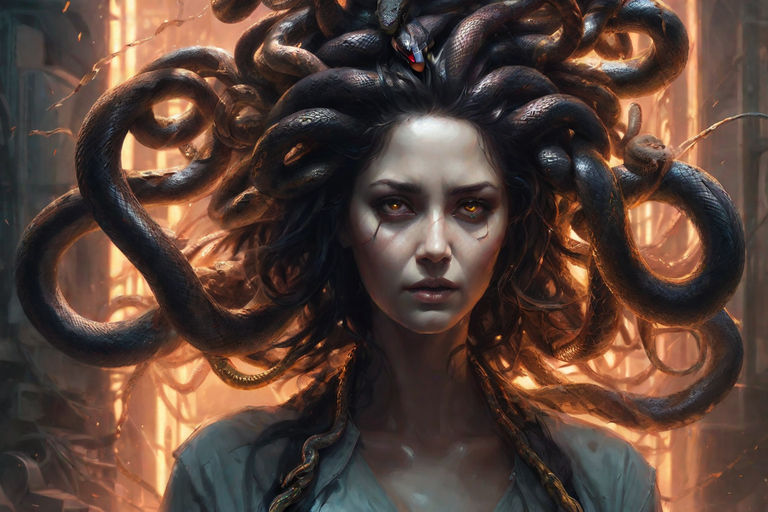 Medusa: Dark Magic and Mythical Serpent Hair