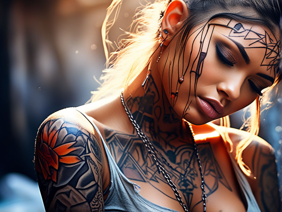 Graffiti girl tattoo by Mashkow Tattoo | Photo 30927