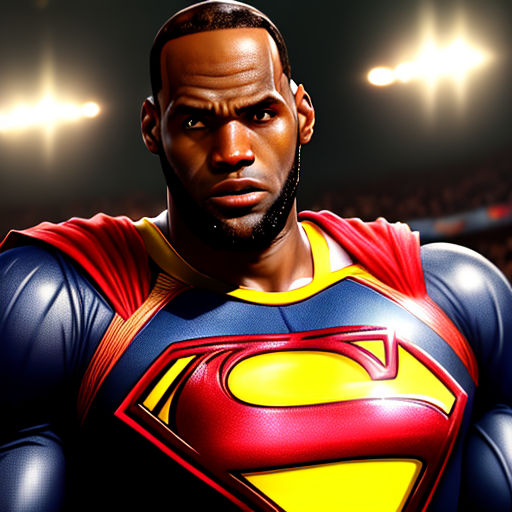 lebron james superman pose