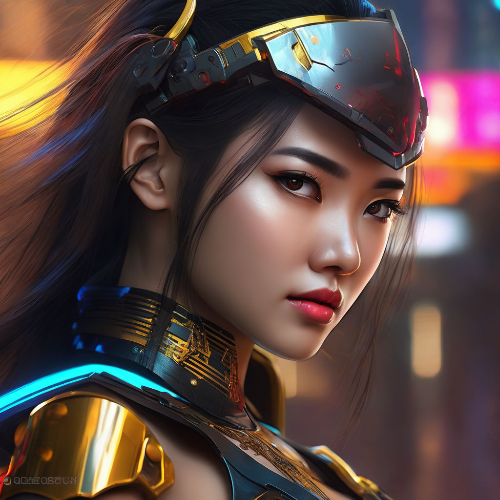 HD wallpaper: Asian Cyberpunk HD, fantasy, girls