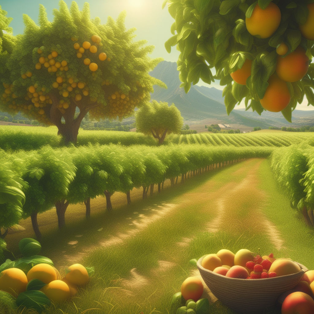 fruit orchard wallpaper