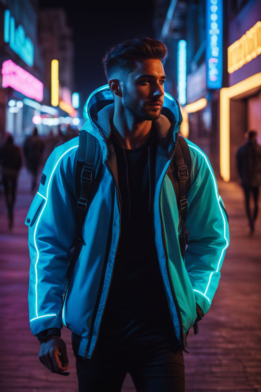 Looking for this iridescent jacket that reflects at night. Or a