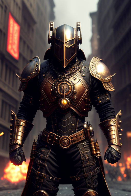 steampunk knight armor