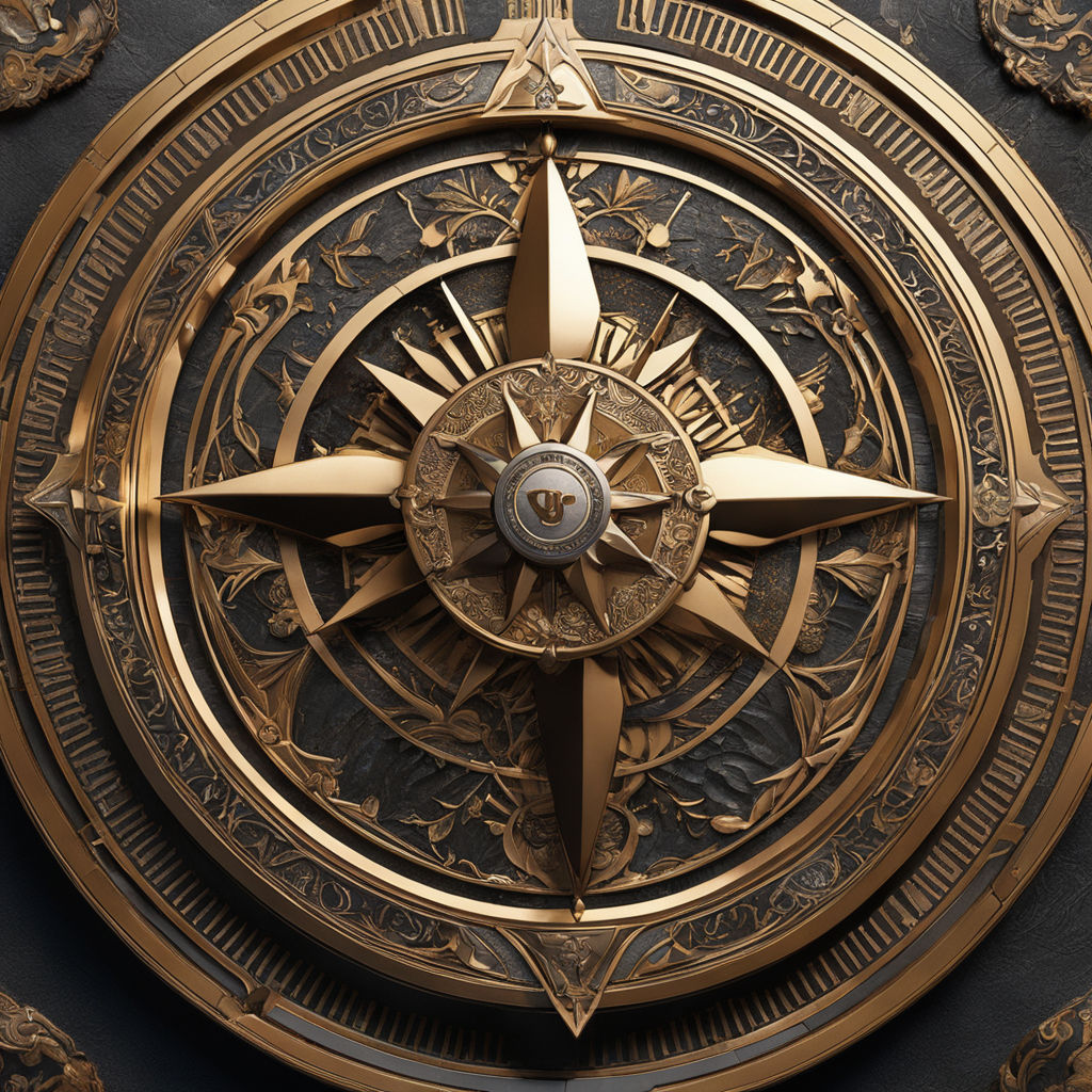 intricate compass rose