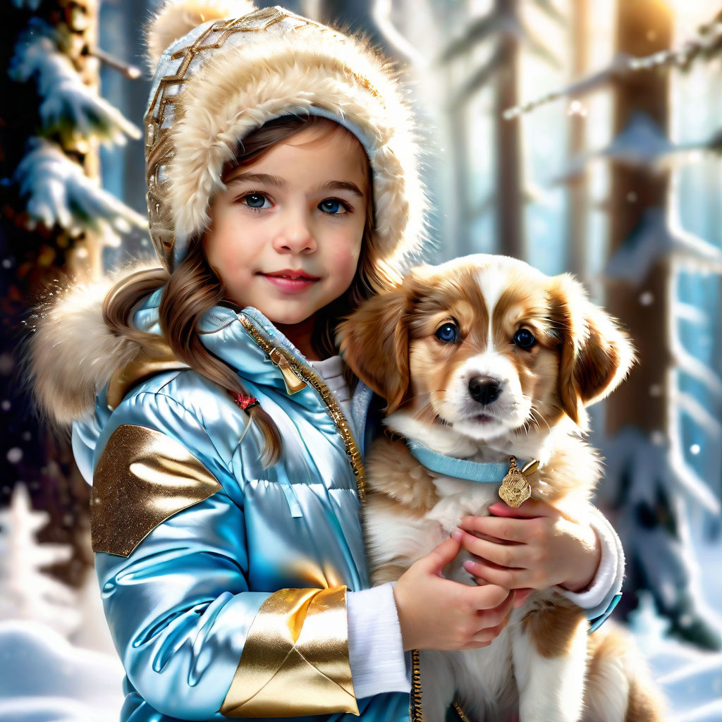 A brown young girl smal skin sensuale smile young smal girl petrol winter  jacket - Playground