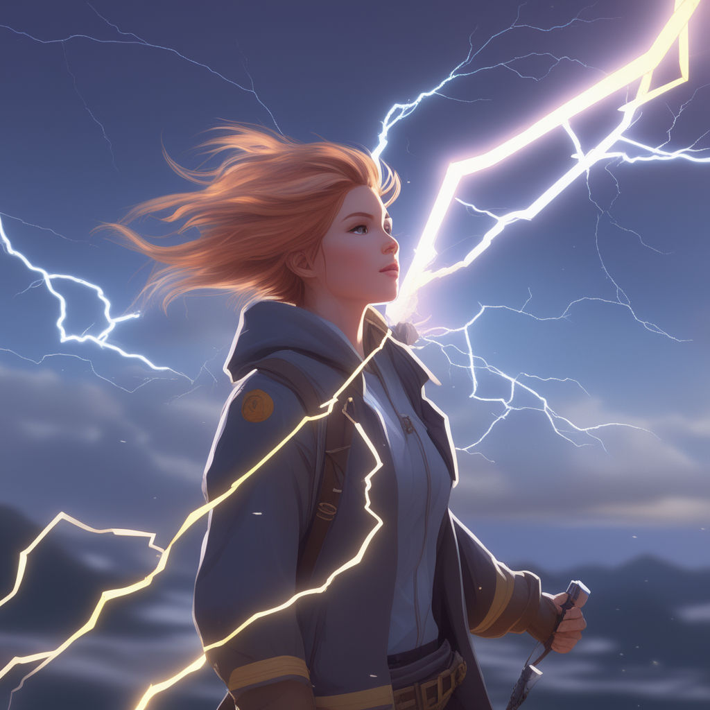 how to draw anime lightning