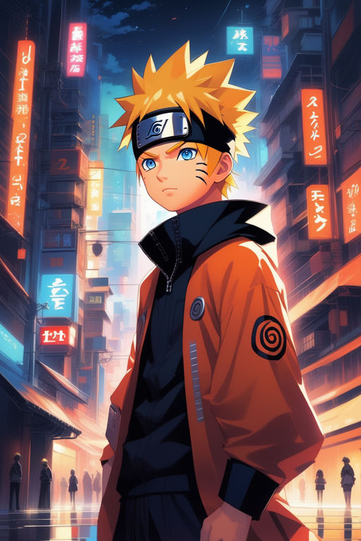 Naruto Uzumaki Wallpaper 4K, Autumn, Chibi, Digital Art