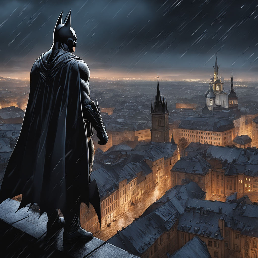 Wallpaper The sky, Yellow, The city, Batman, Building, Bow, City, Hero for  mobile and desktop, section фантастика, resolution 1920x1080 - download