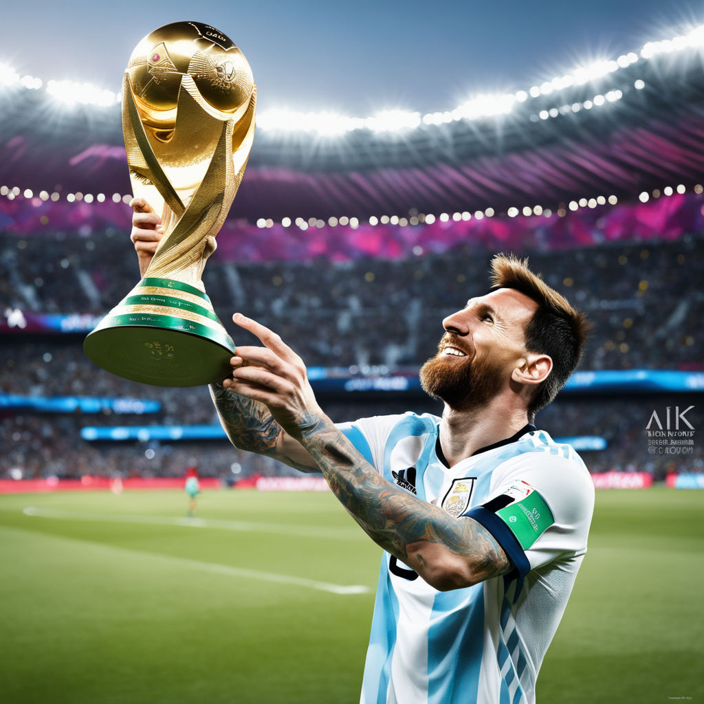 ArtStation - Funko Pop Messi with World Cup