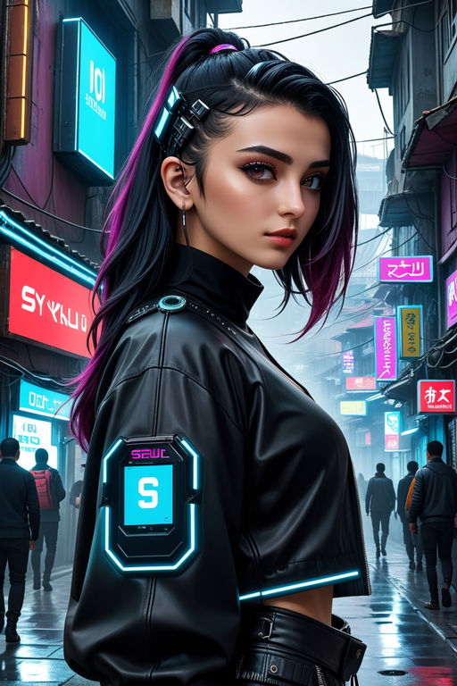 Cyberpunk girl - Playground