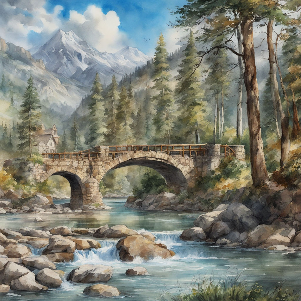 Fly Fishing on the Lake: Capturing Serenity in Watercolor