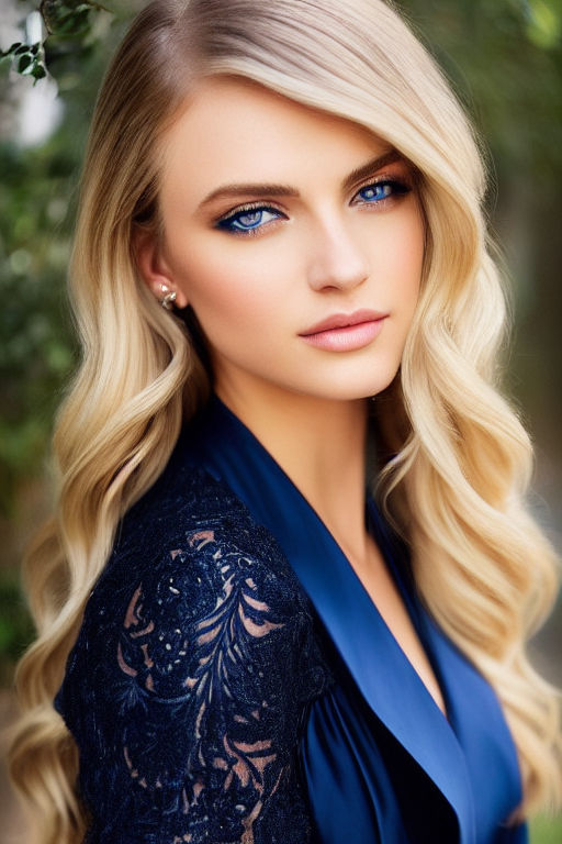 Captivating Bust Portrait of a Gentle Girl with Velvety Hair and Expressive  Eyes