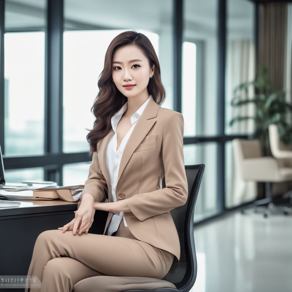 Female business attire full body hi-res stock photography and